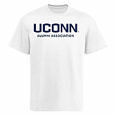UConn Huskies Wordmark Alumni WEM T-Shirt - White
